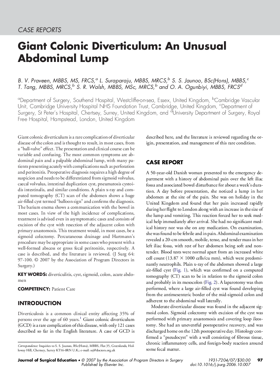 Giant Colonic Diverticulum: An Unusual Abdominal Lump