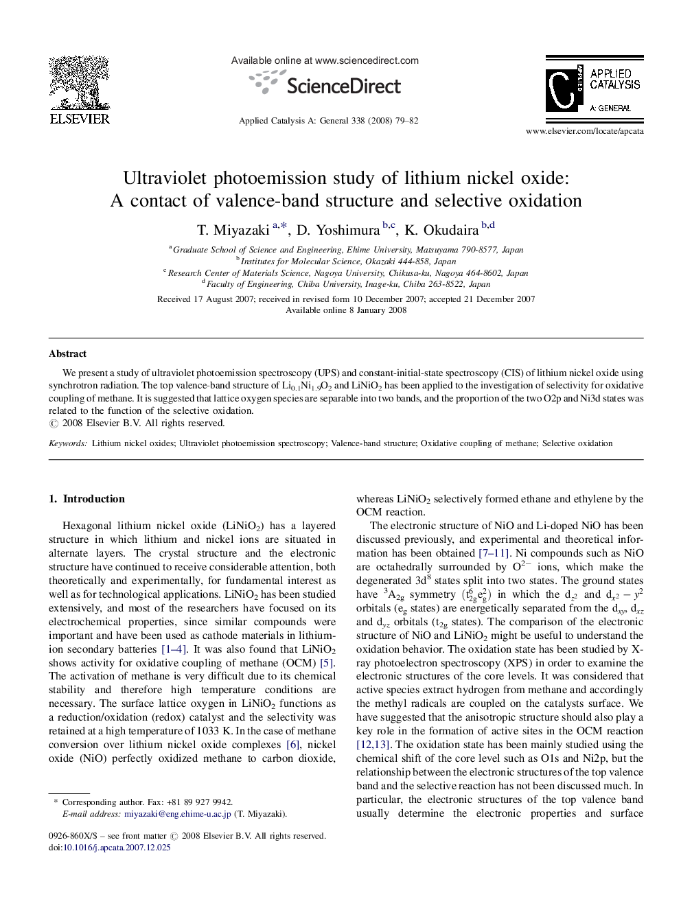 Ultraviolet photoemission study of lithium nickel oxide: A contact of valence-band structure and selective oxidation