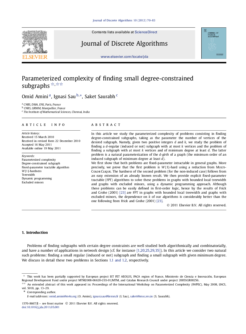 Parameterized complexity of finding small degree-constrained subgraphs 