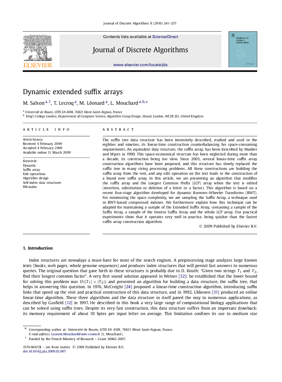 Dynamic extended suffix arrays