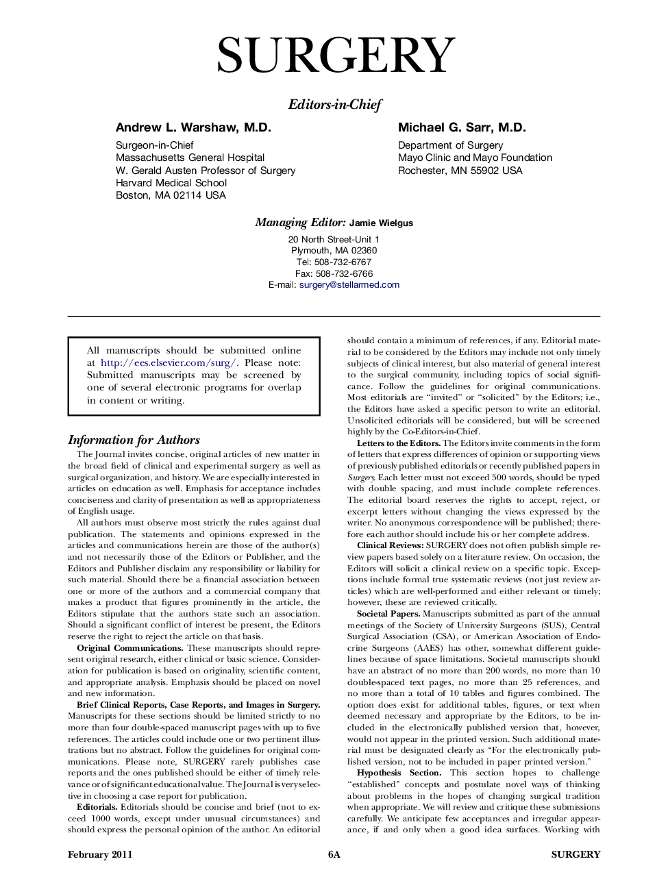 Information for Authors