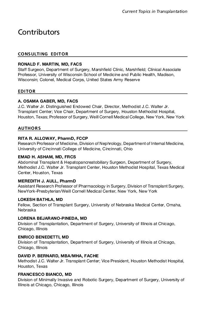 Contributors