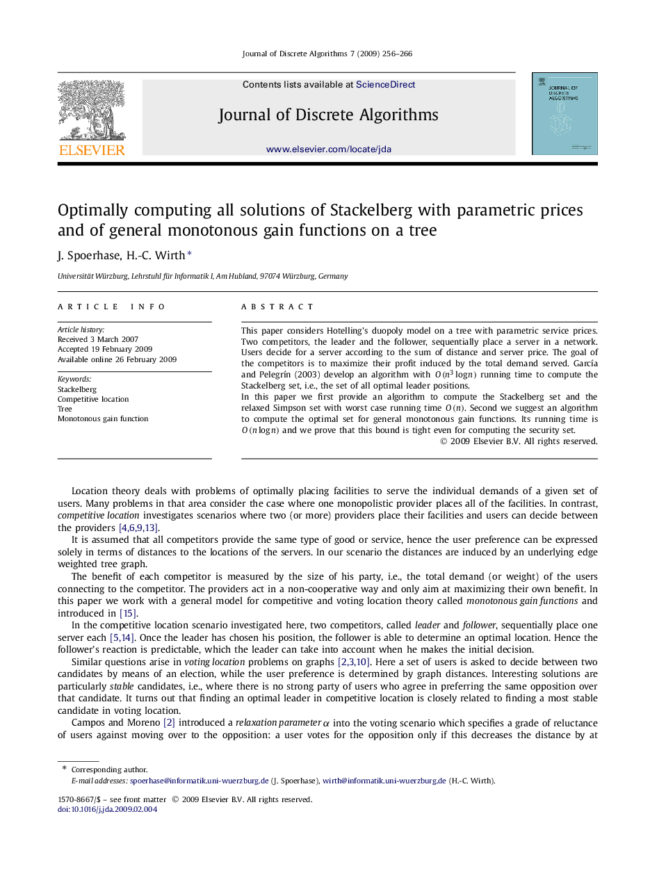 Optimally computing all solutions of Stackelberg with parametric prices and of general monotonous gain functions on a tree