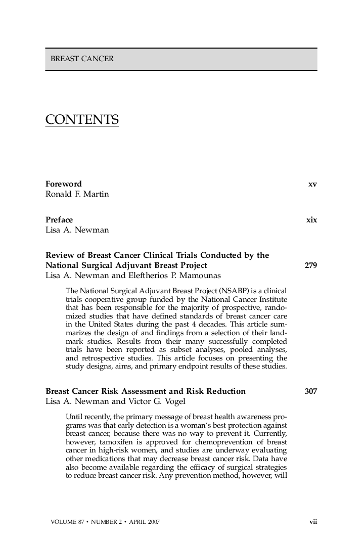 Table of Contents