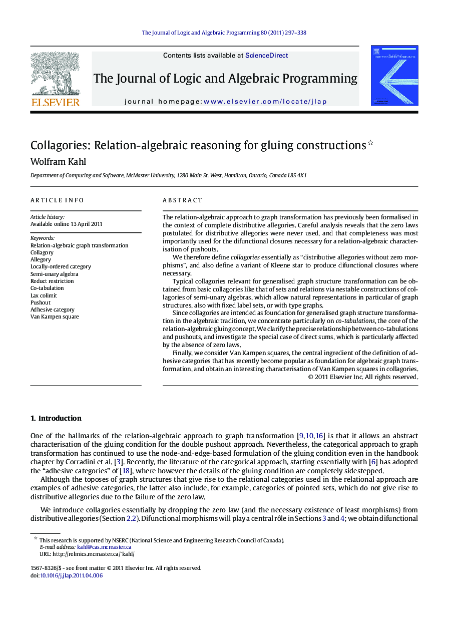 Collagories: Relation-algebraic reasoning for gluing constructions 