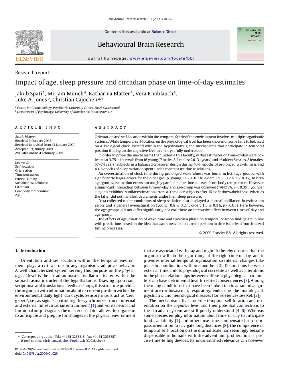 Impact of age, sleep pressure and circadian phase on time-of-day estimates