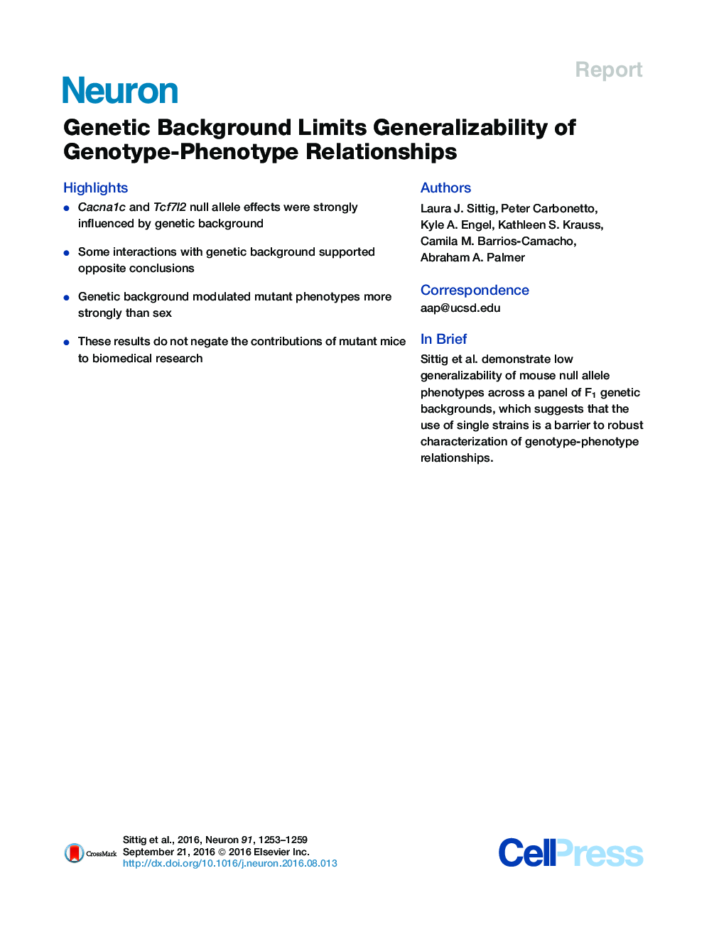 Genetic Background Limits Generalizability of Genotype-Phenotype Relationships