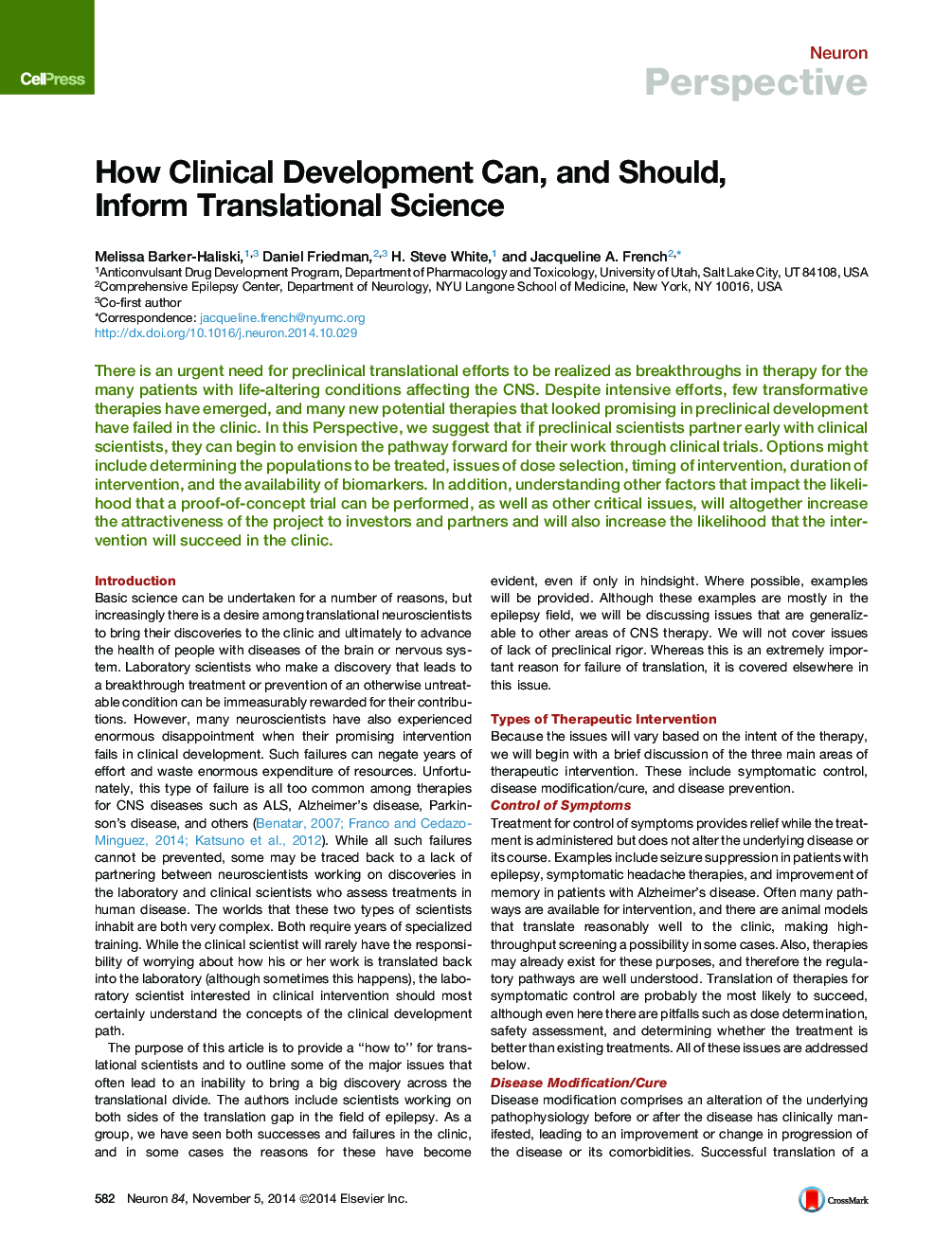 How Clinical Development Can, and Should, Inform Translational Science