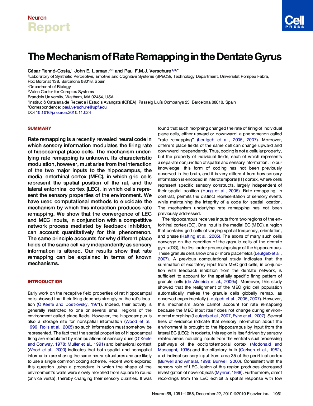 The Mechanism of Rate Remapping in the Dentate Gyrus