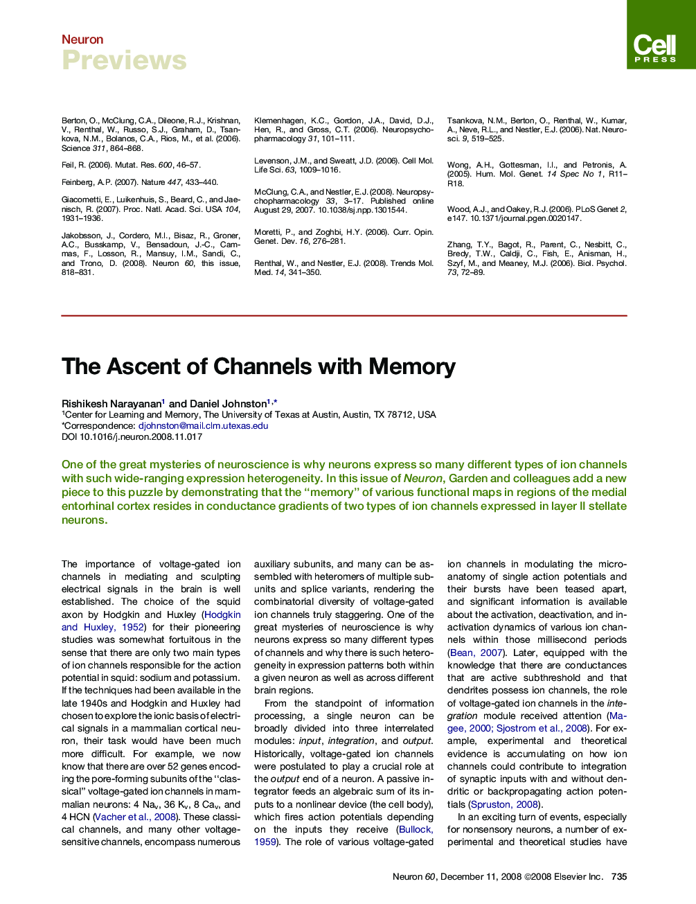 The Ascent of Channels with Memory