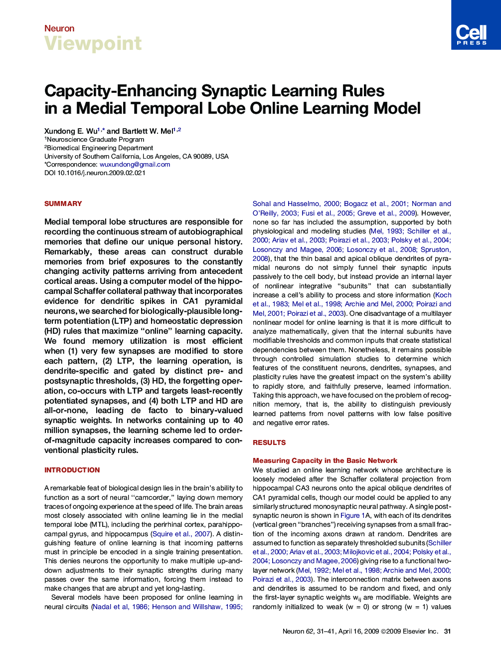 Capacity-Enhancing Synaptic Learning Rules in a Medial Temporal Lobe Online Learning Model