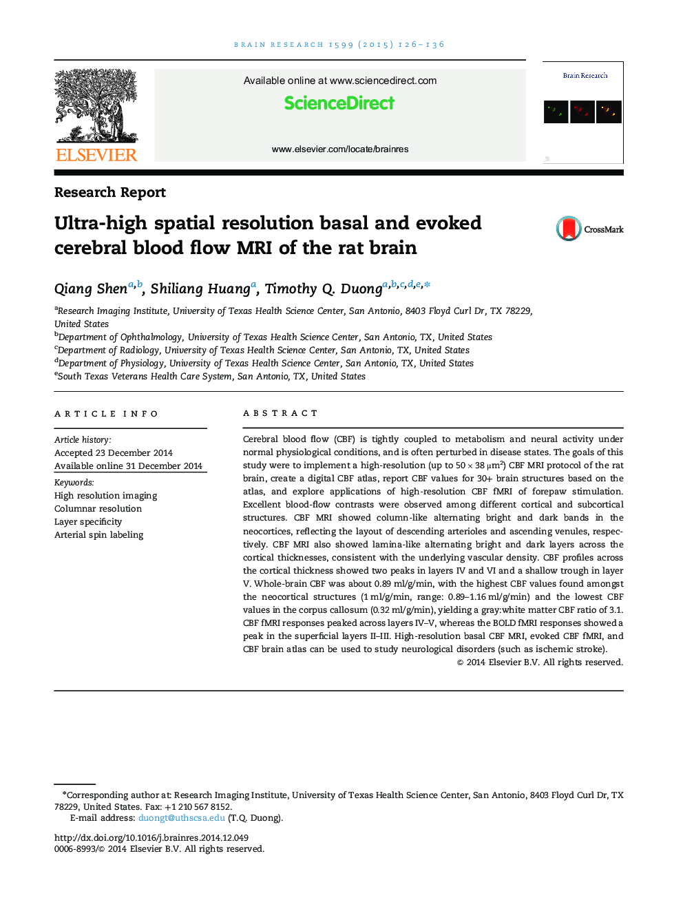 Ultra-high spatial resolution basal and evoked cerebral blood flow MRI of the rat brain