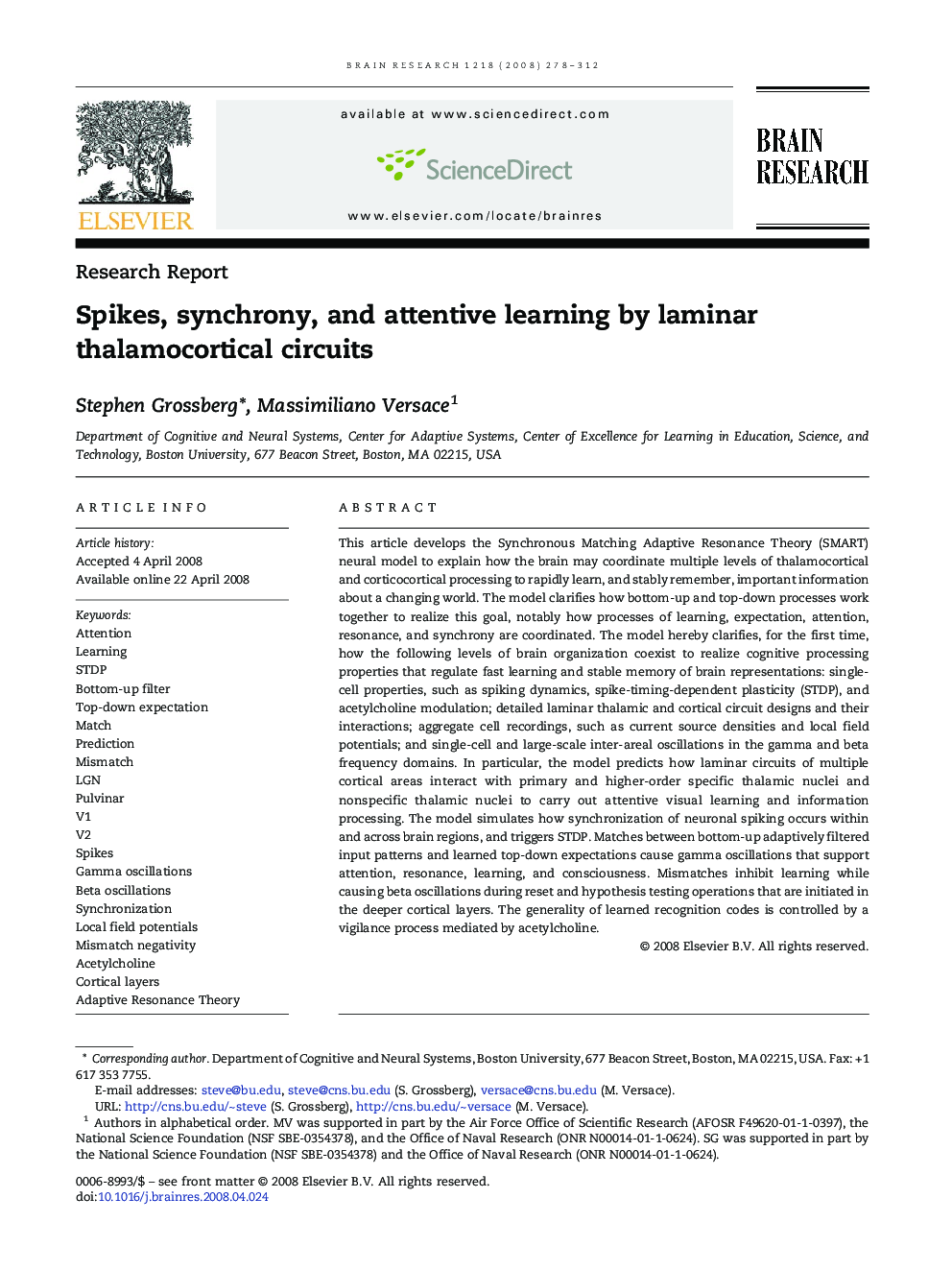 Spikes, synchrony, and attentive learning by laminar thalamocortical circuits