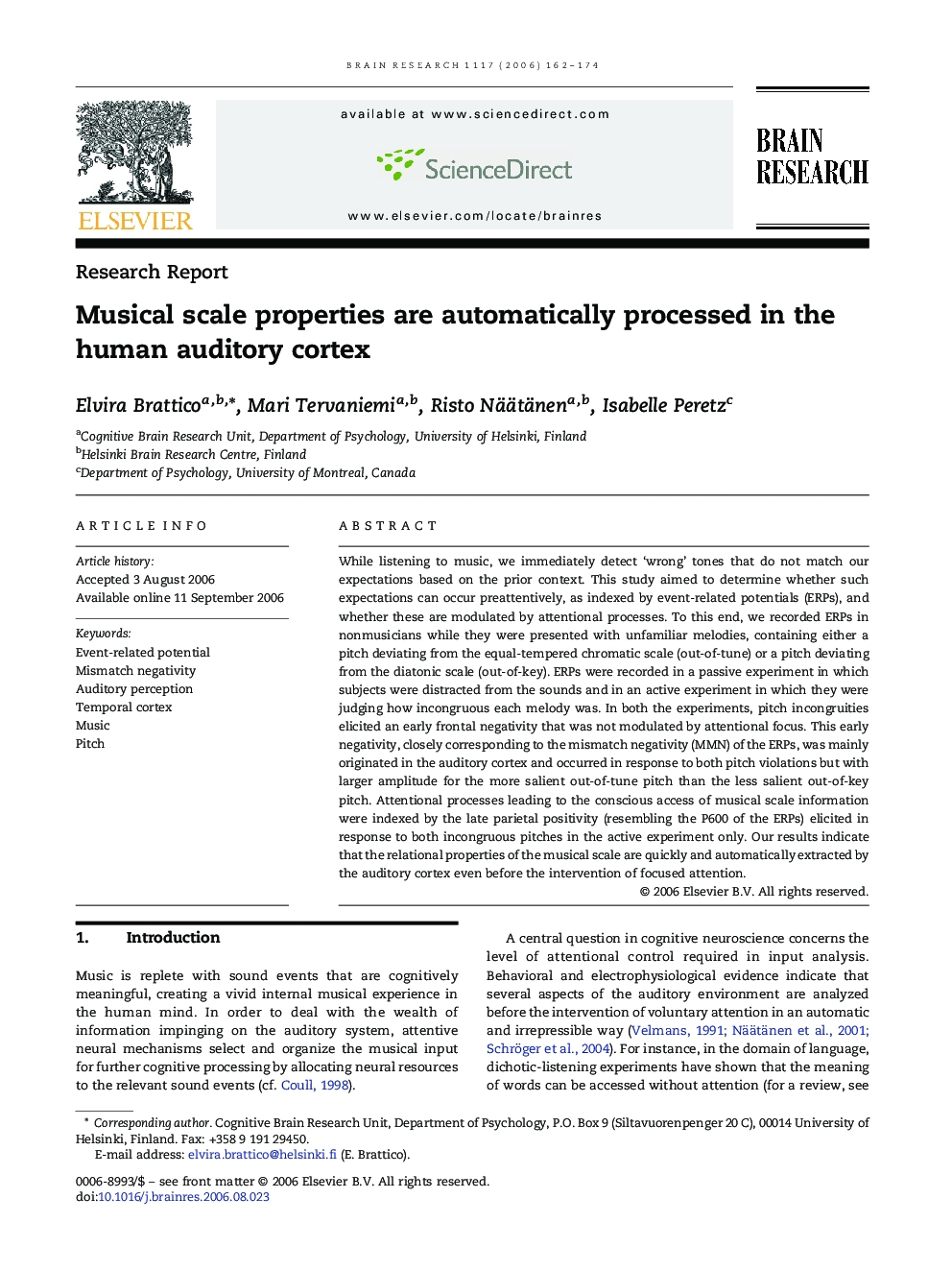 Musical scale properties are automatically processed in the human auditory cortex