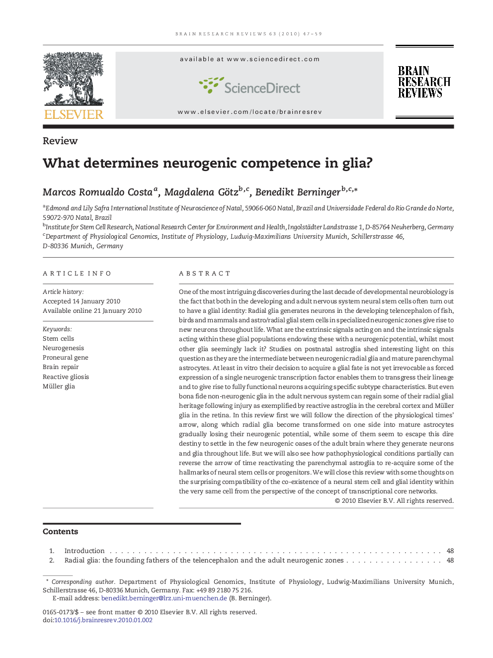 What determines neurogenic competence in glia?