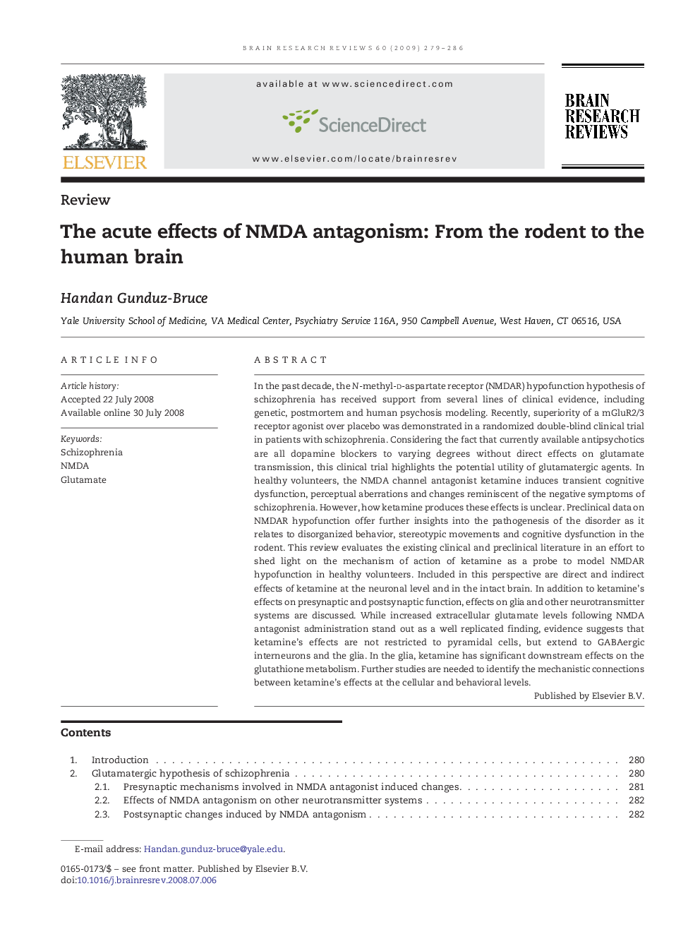 The acute effects of NMDA antagonism: From the rodent to the human brain