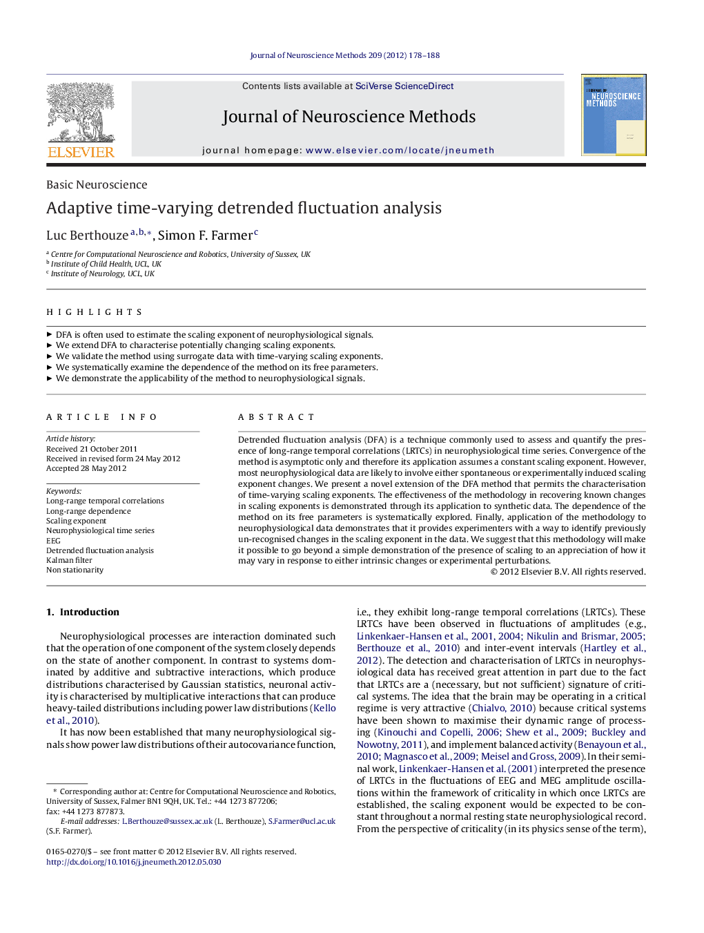 Adaptive time-varying detrended fluctuation analysis