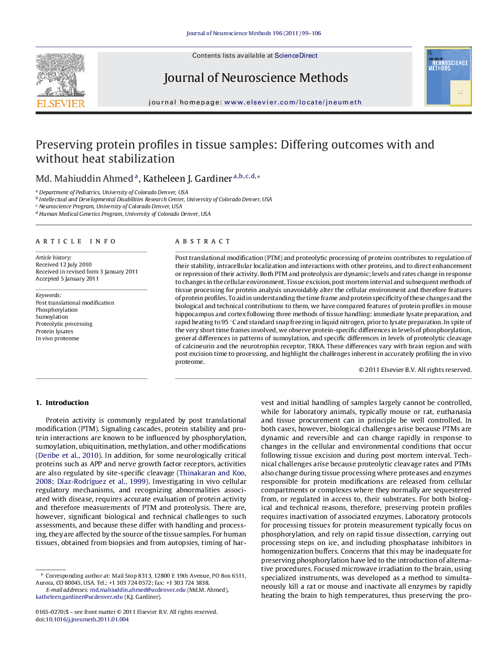 Preserving protein profiles in tissue samples: Differing outcomes with and without heat stabilization