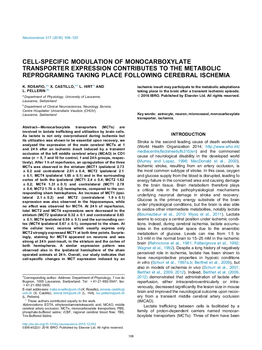 مدولاسیون سلولی اختصاصی ترانسفورماتور مونوکاربکی کلسید در برنامه ریزی متابولیکی بعد از ایسکمی مغزی 