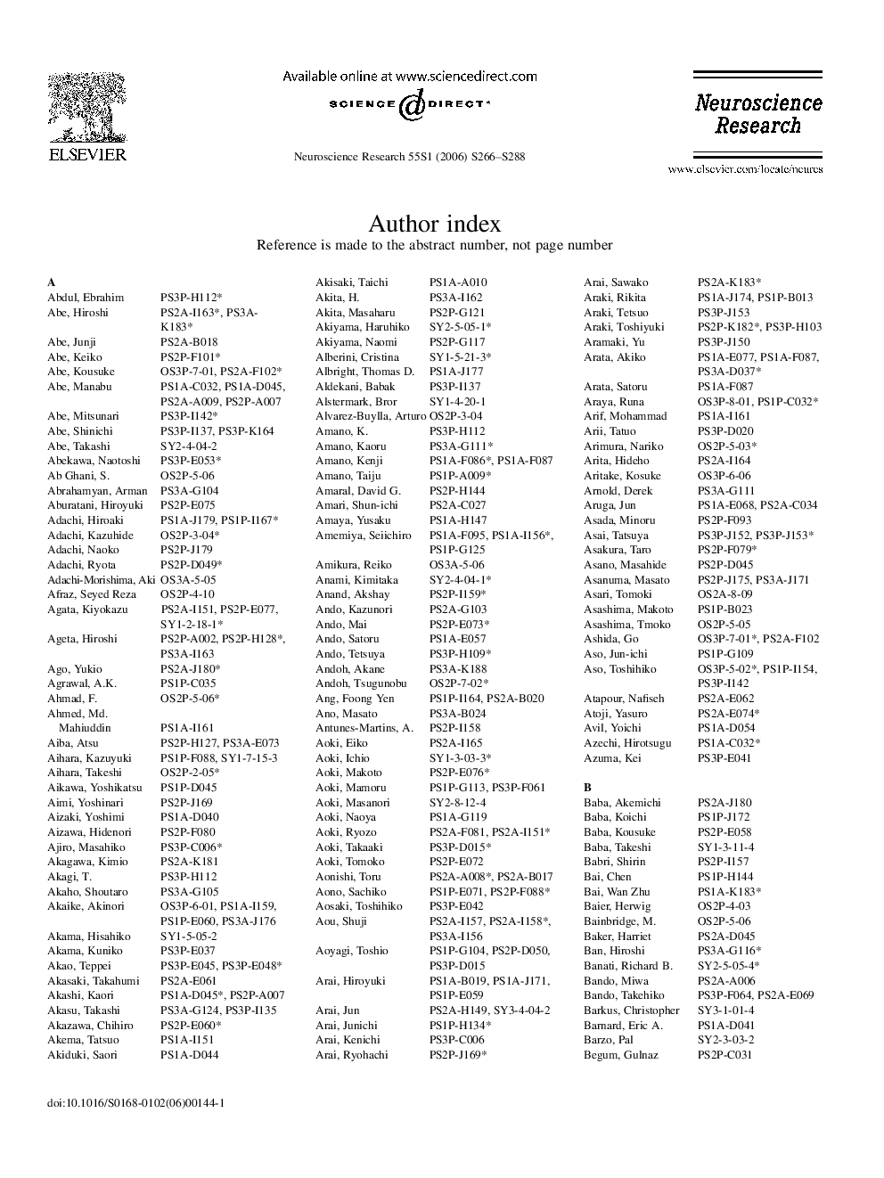 Author Index