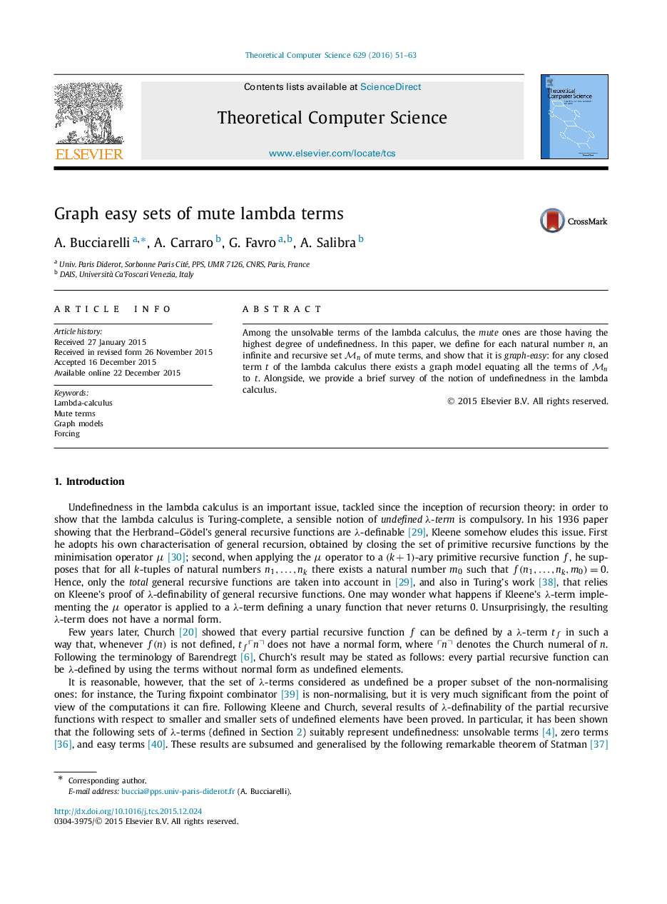 Graph easy sets of mute lambda terms