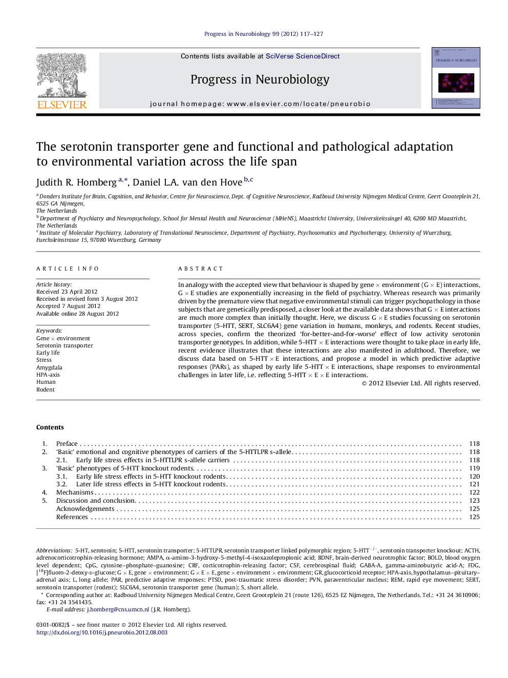 The serotonin transporter gene and functional and pathological adaptation to environmental variation across the life span