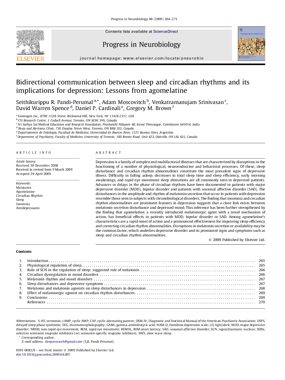 Bidirectional communication between sleep and circadian rhythms and its implications for depression: Lessons from agomelatine