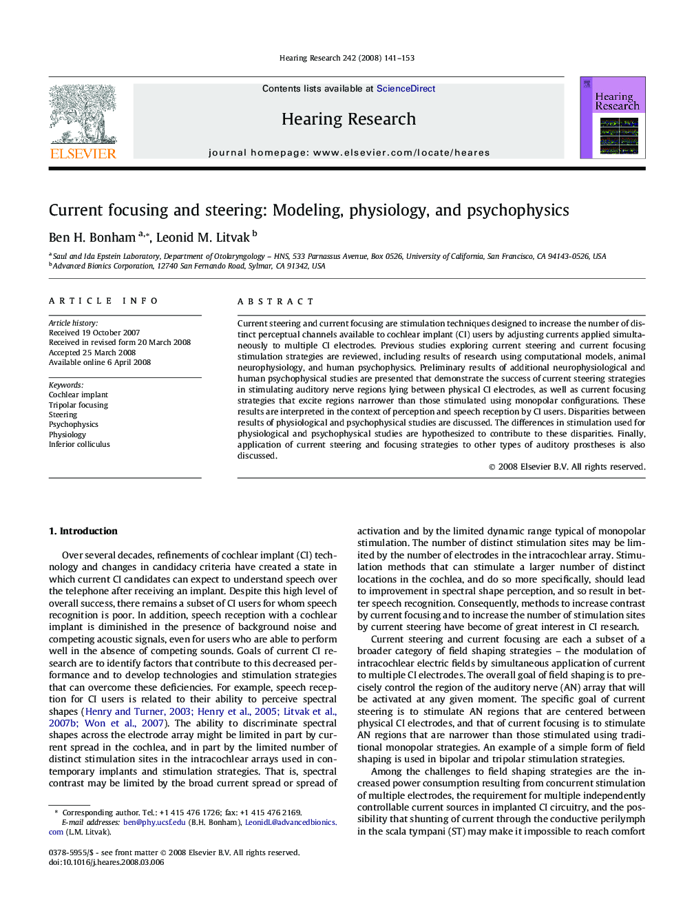 Current focusing and steering: Modeling, physiology, and psychophysics