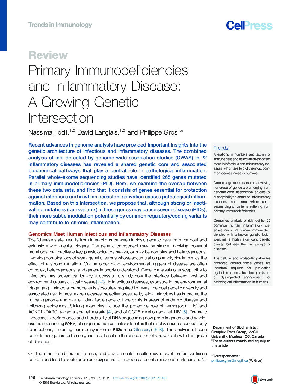 نقص سیستم ایمنی اولیه و بیماری التهابی: تقاطع ژنتیکی در حال رشد 