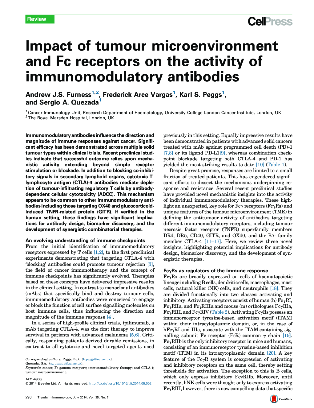 Impact of tumour microenvironment and Fc receptors on the activity of immunomodulatory antibodies