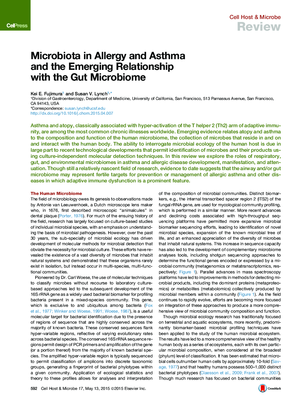 میکروبیولوژیک در آلرژی و آسم و ارتباطات در حال رشد با میکروبیوم روده 