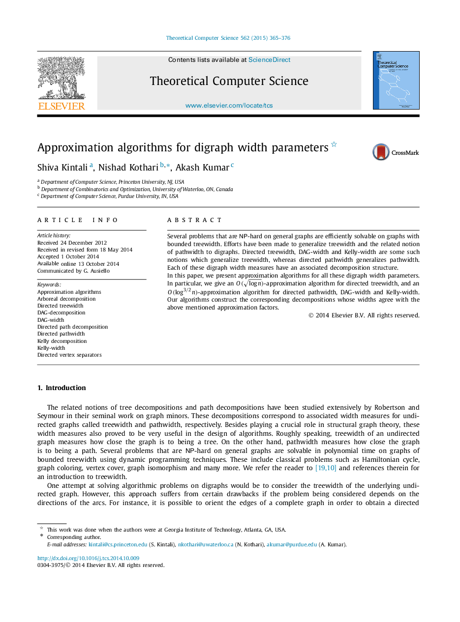 Approximation algorithms for digraph width parameters 