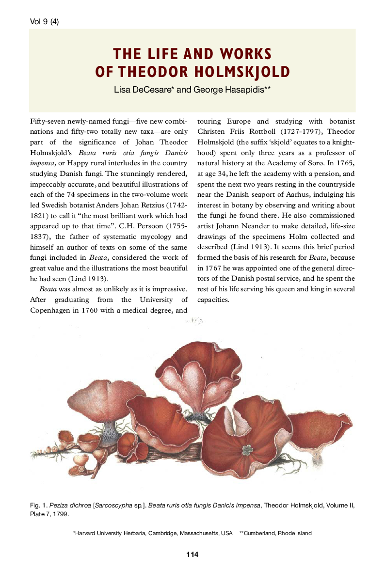 The life and works of Theodor Holmskjold