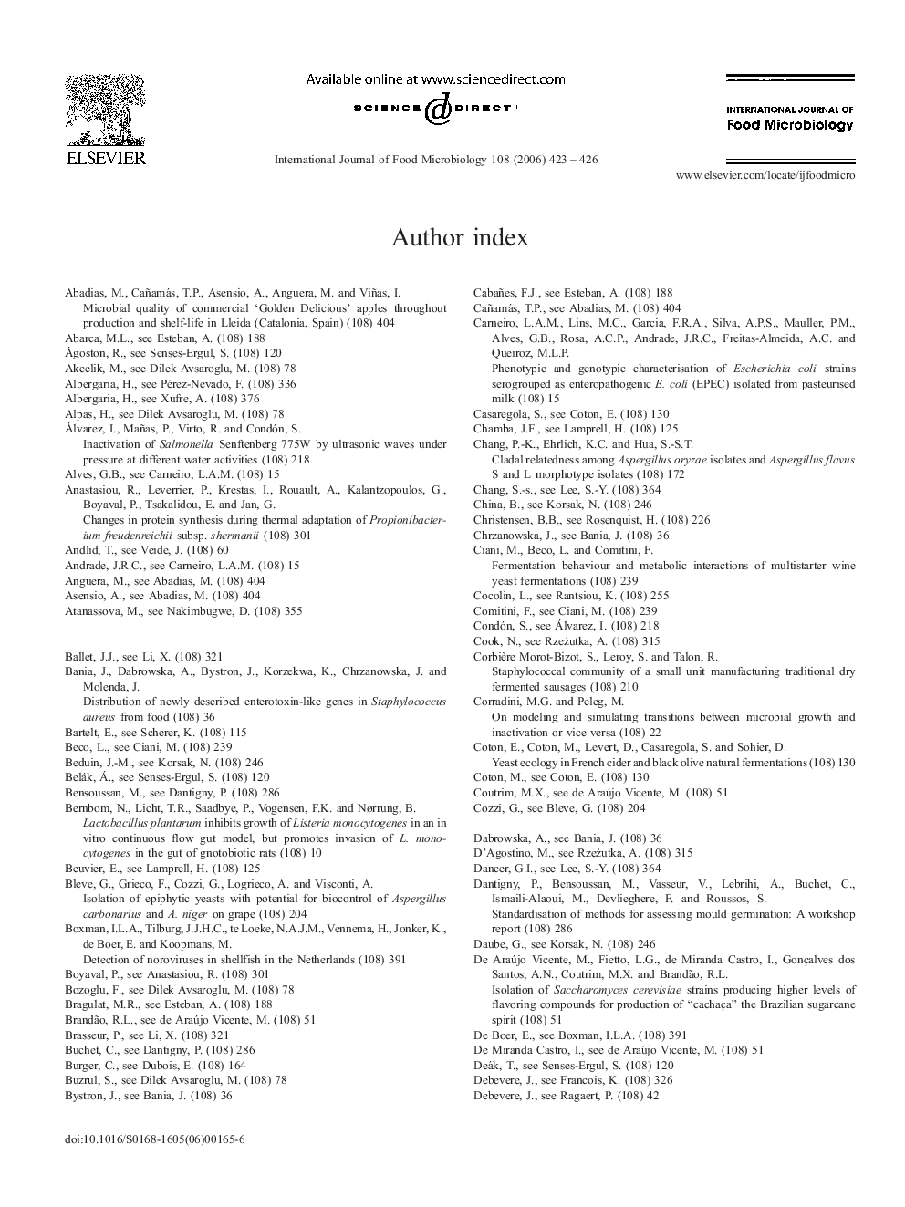 Author Index