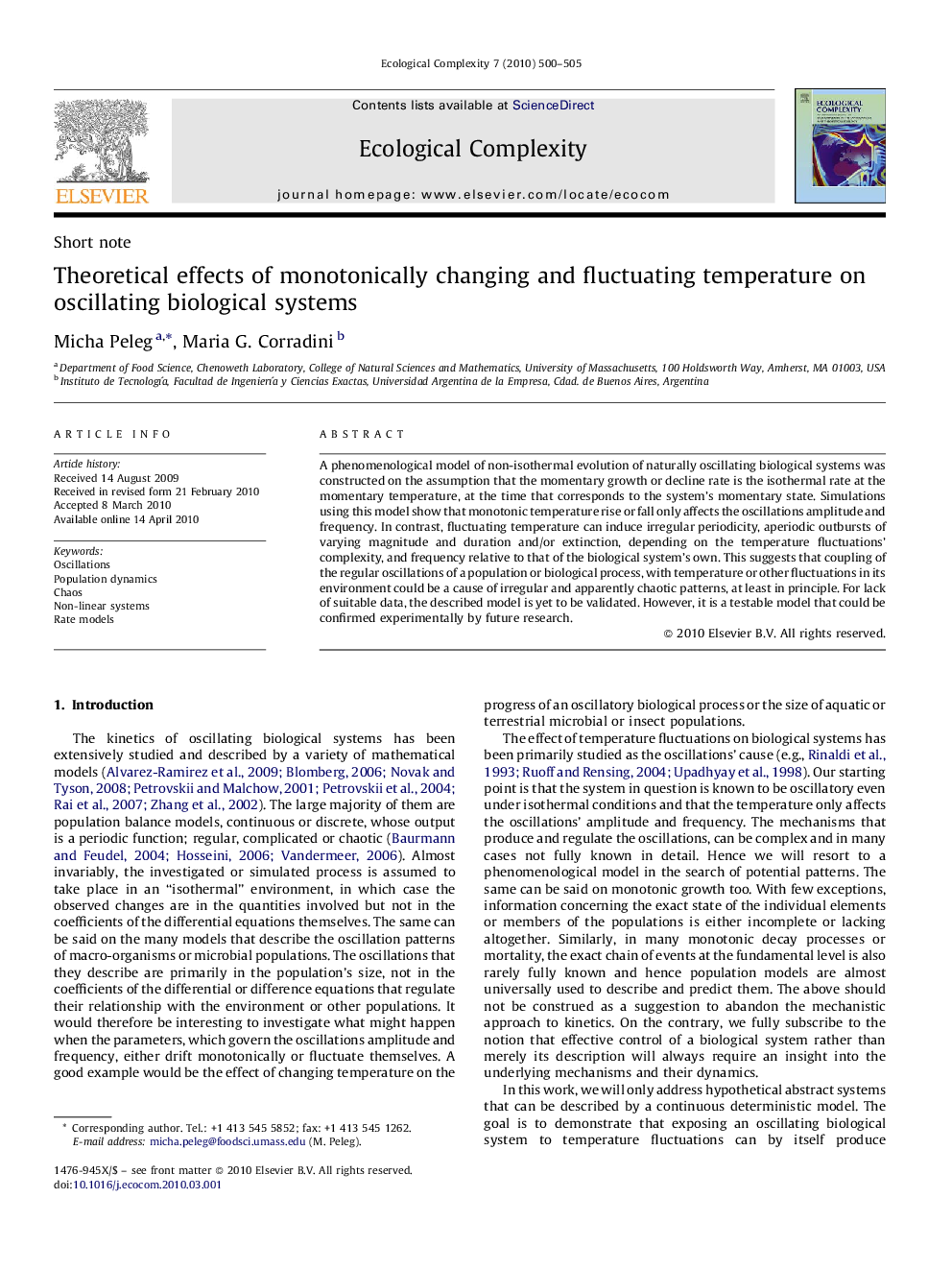 Theoretical effects of monotonically changing and fluctuating temperature on oscillating biological systems