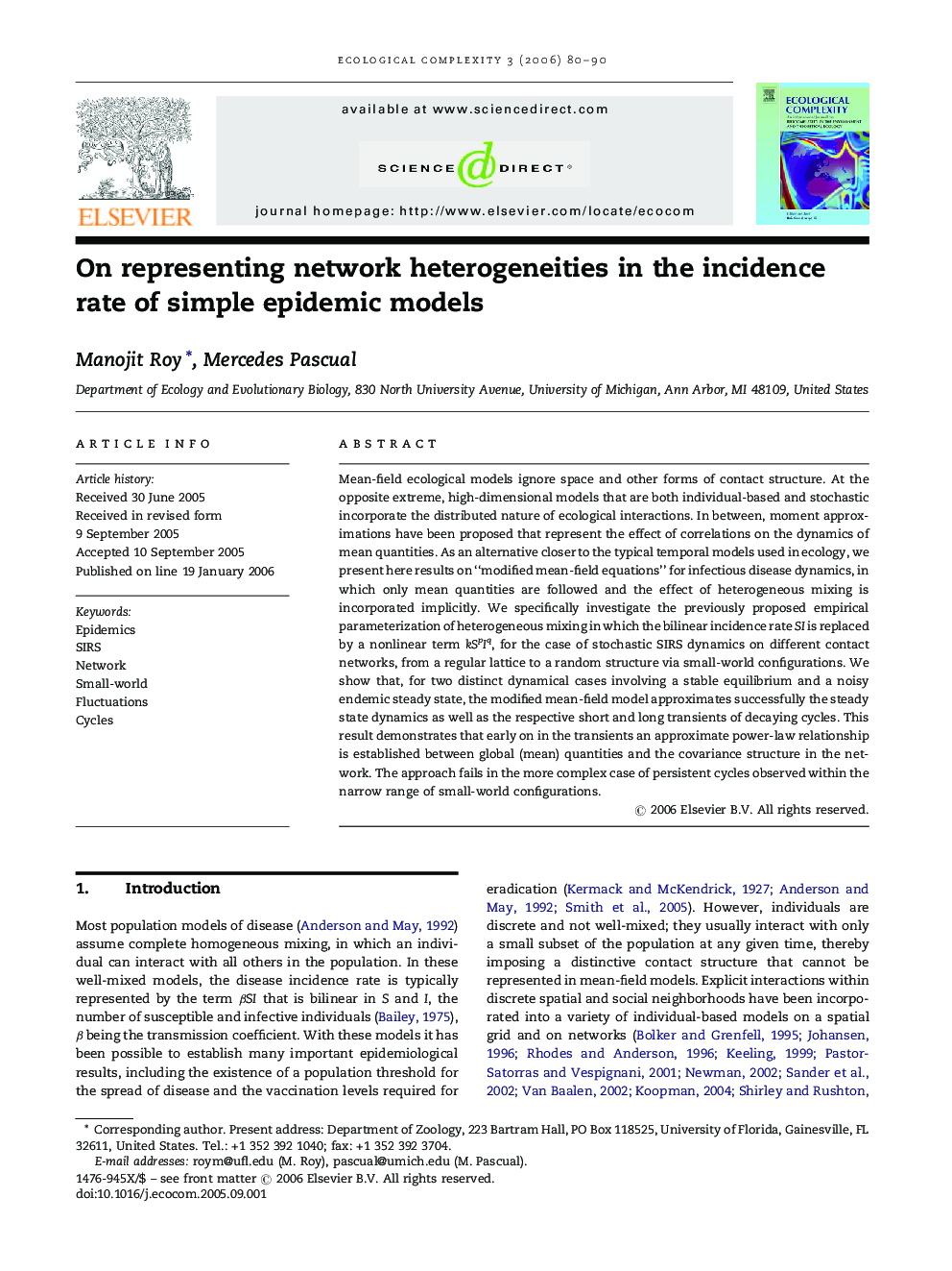 On representing network heterogeneities in the incidence rate of simple epidemic models