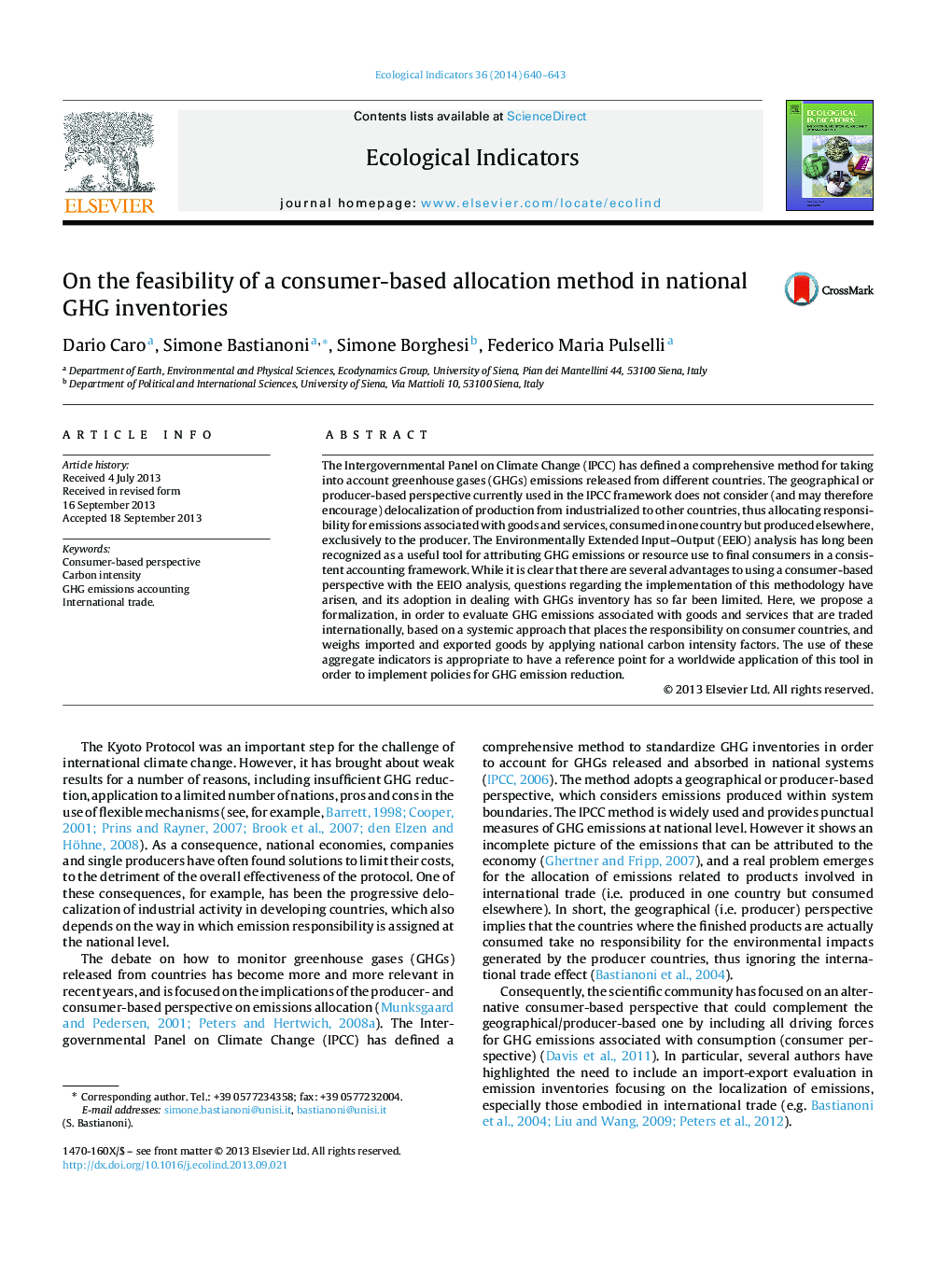 On the feasibility of a consumer-based allocation method in national GHG inventories