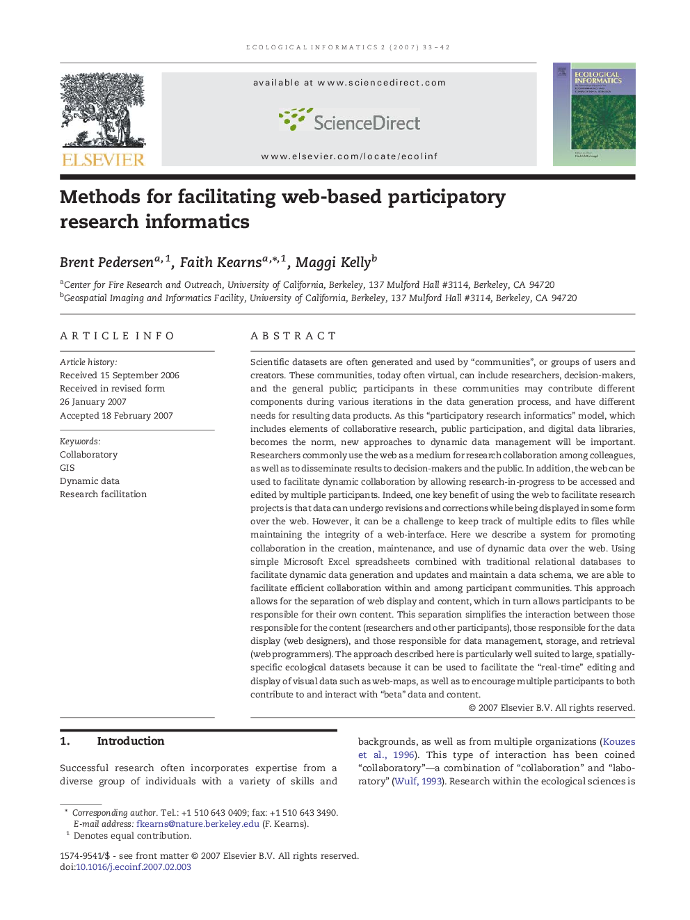 Methods for facilitating web-based participatory research informatics