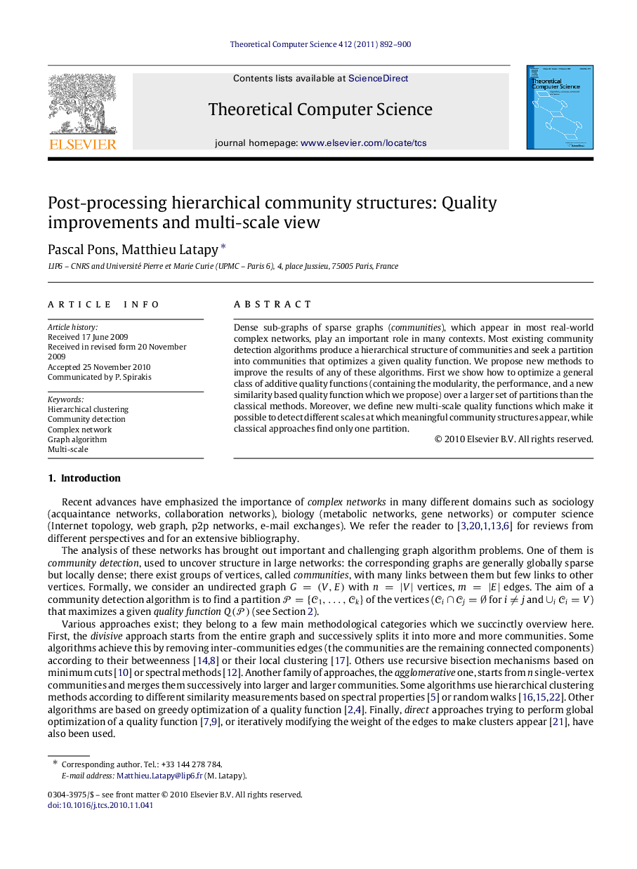 Post-processing hierarchical community structures: Quality improvements and multi-scale view