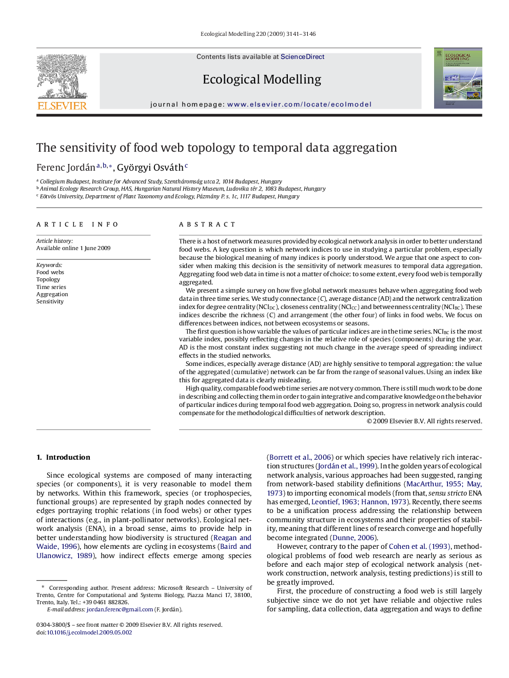 The sensitivity of food web topology to temporal data aggregation