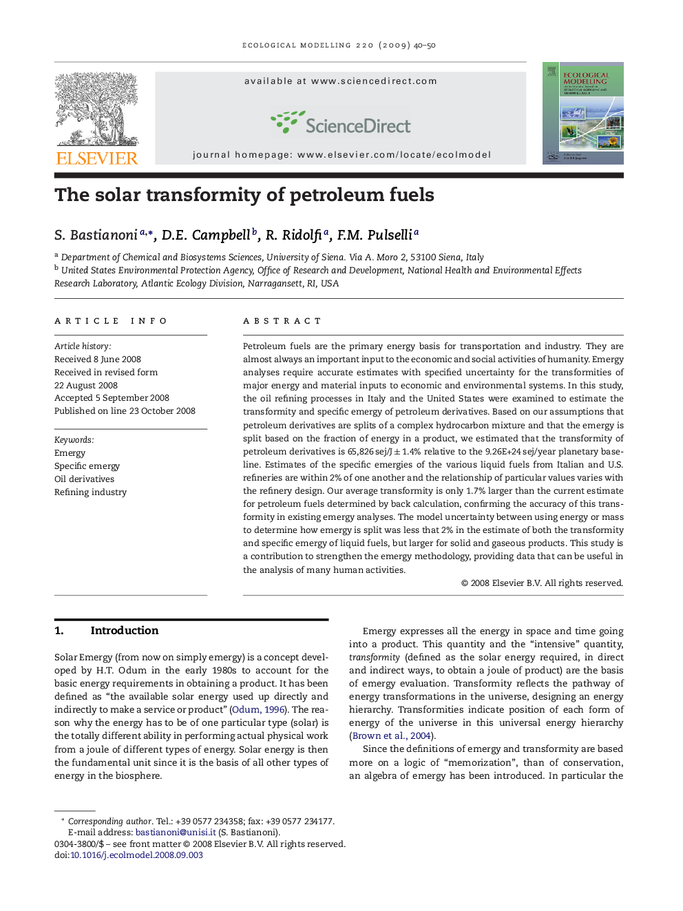 The solar transformity of petroleum fuels