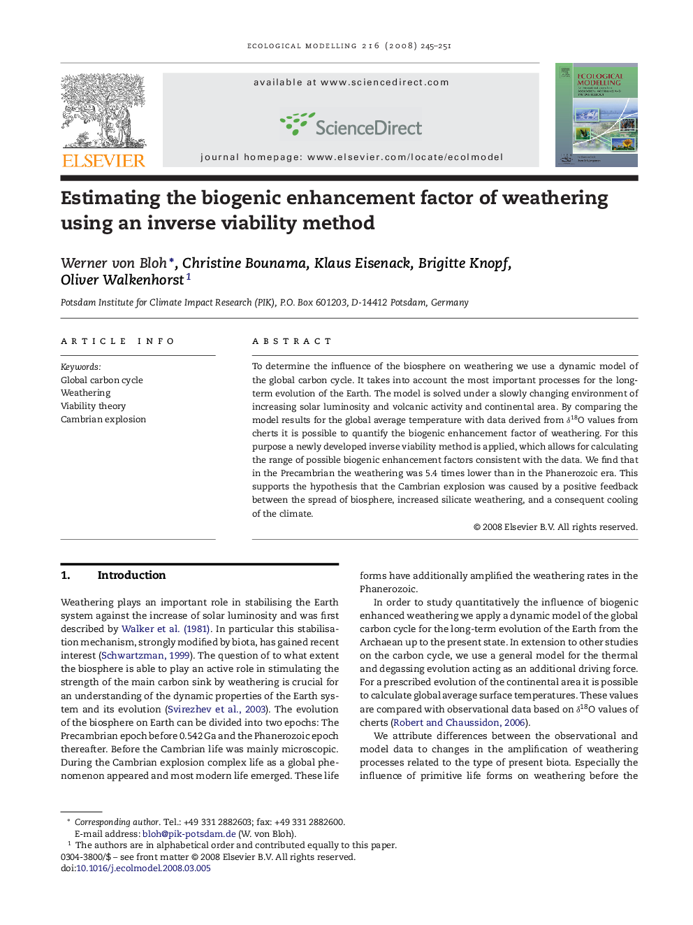 Estimating the biogenic enhancement factor of weathering using an inverse viability method