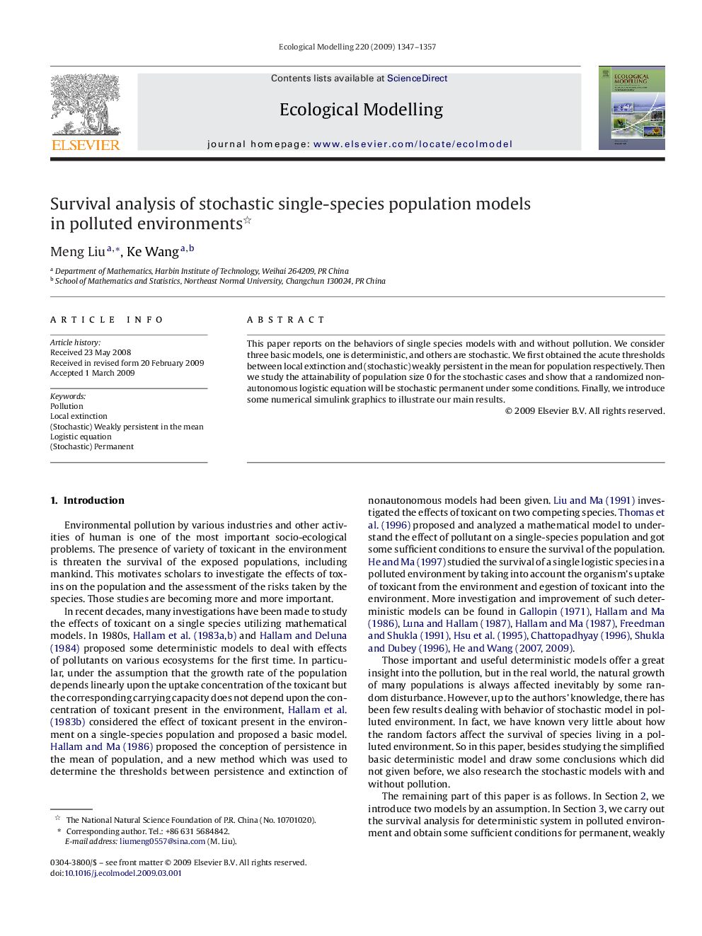 Survival analysis of stochastic single-species population models in polluted environments 