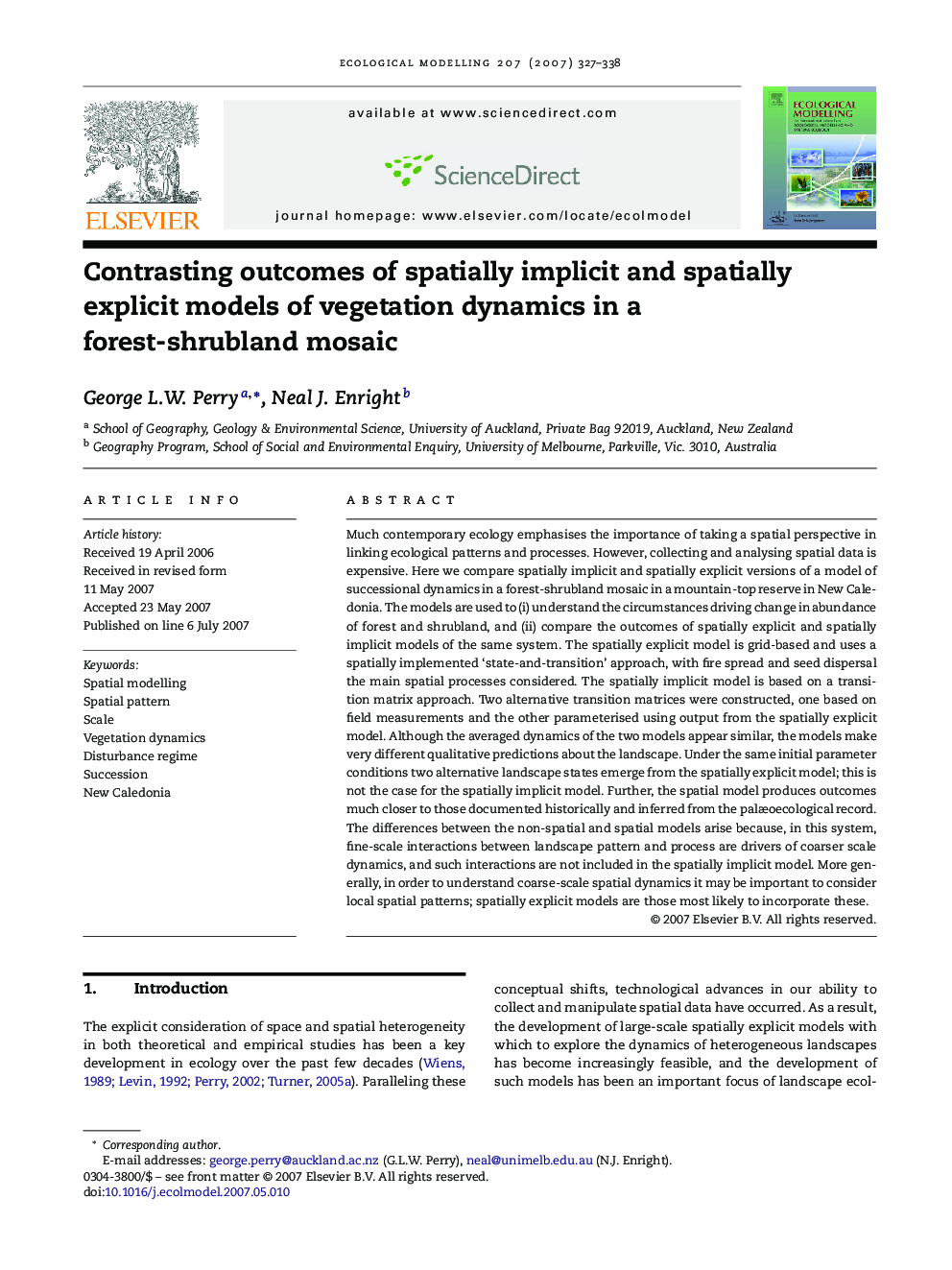 Contrasting outcomes of spatially implicit and spatially explicit models of vegetation dynamics in a forest-shrubland mosaic