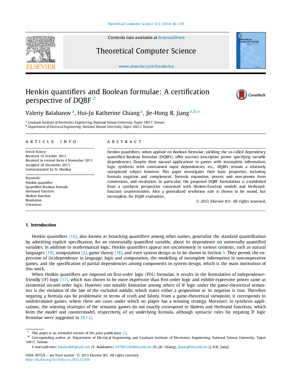 Henkin quantifiers and Boolean formulae: A certification perspective of DQBF 