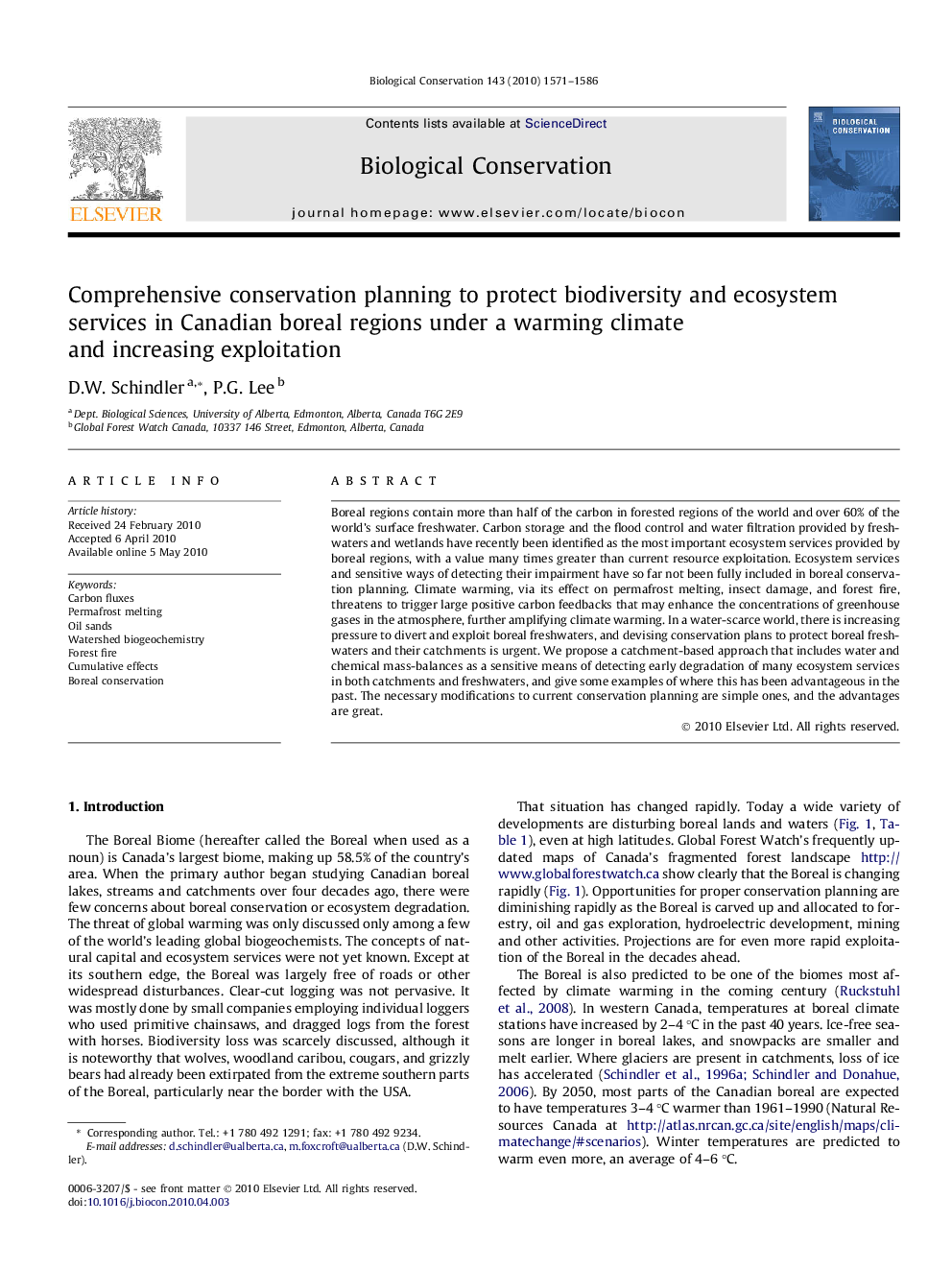 Comprehensive conservation planning to protect biodiversity and ecosystem services in Canadian boreal regions under a warming climate and increasing exploitation