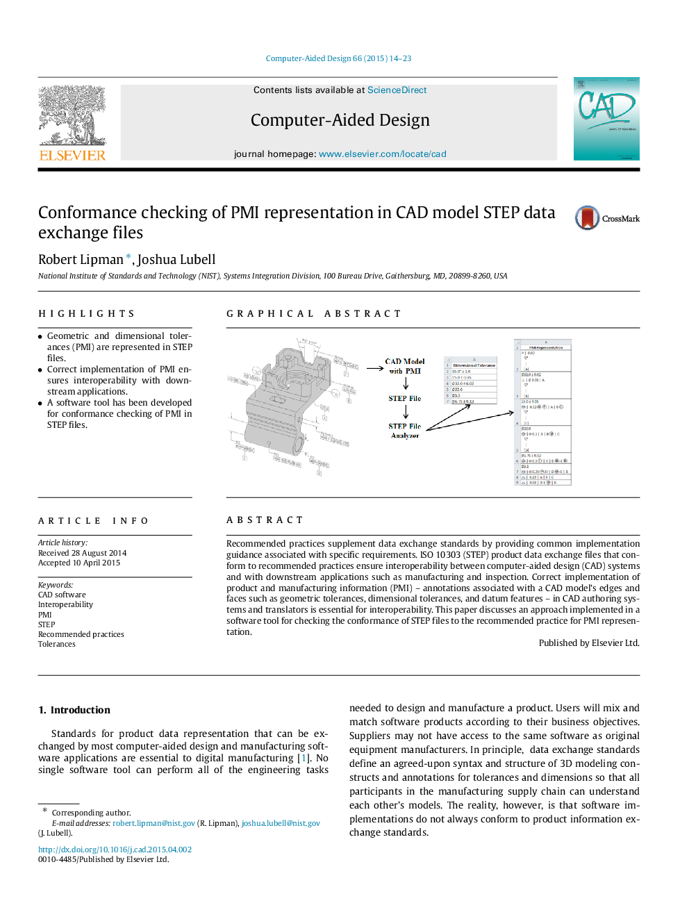 Conformance checking of PMI representation in CAD model STEP data exchange files