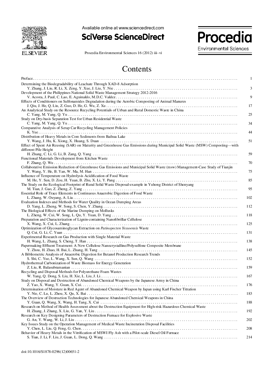 عکس صفحه اول مقاله: Contents Contents