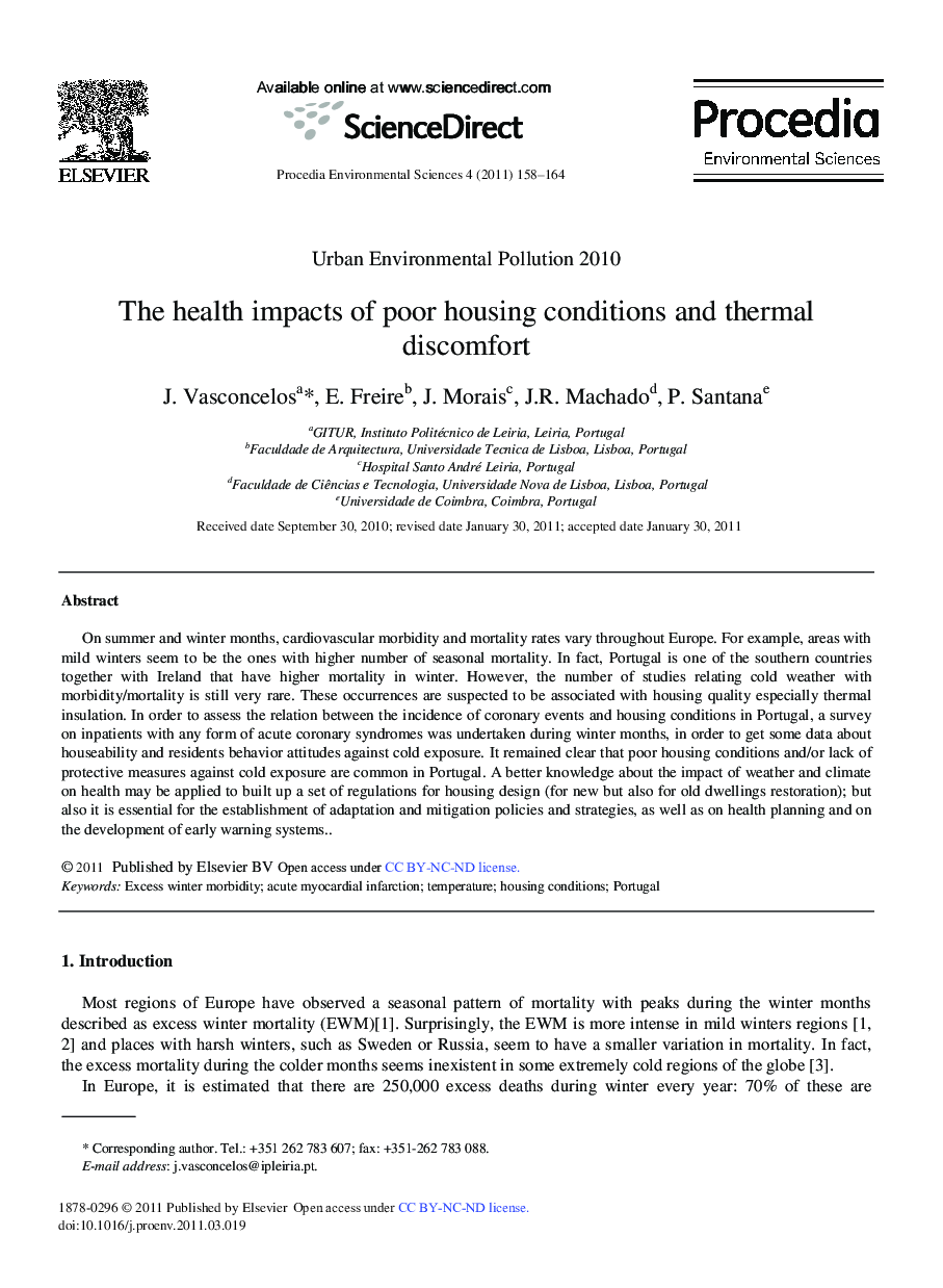 The health impacts of poor housing conditions and thermal discomfort