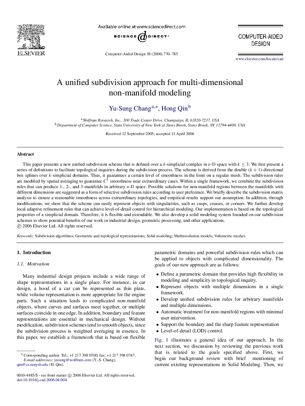 A unified subdivision approach for multi-dimensional non-manifold modeling